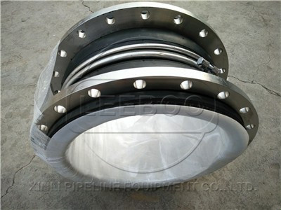 大口徑雙球體襯四氟<a href=http://www.qiugeche.cn target=_blank class=infotextkey>橡膠軟接頭</a>